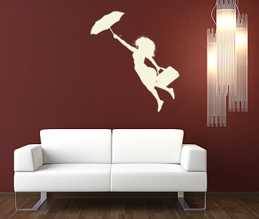 Fashion - Sticker Umbrela luata de vant