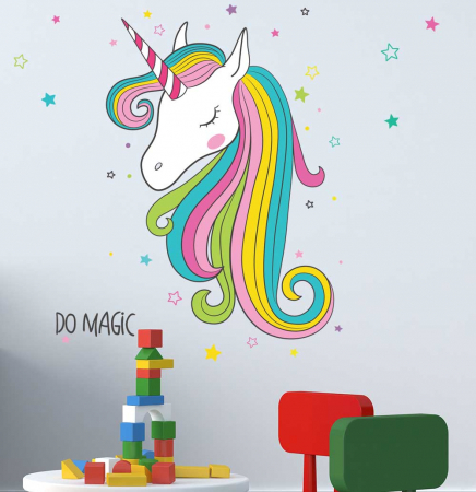 Copii - Sticker Unicorn multicolor