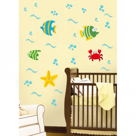 Stickere Colorate - Sticker Animale marine colorate