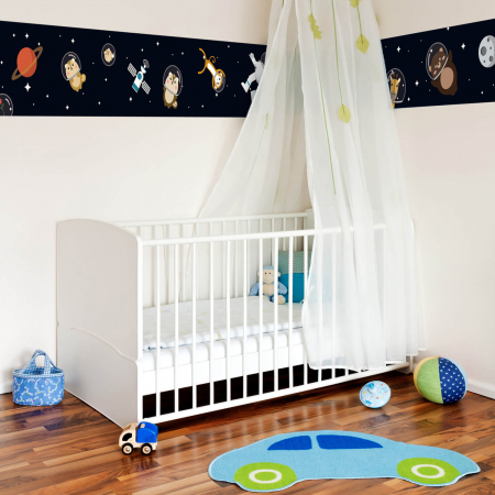 Stickere fosforescente - Sticker Walking in the space - Glowing in the dark wall sticker