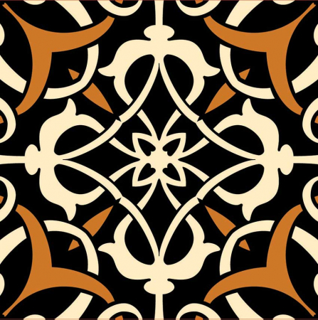 Stickere patrate pentru faianta Fractal - 4 buc [1]