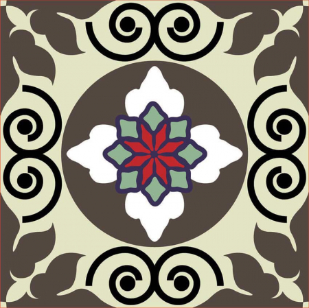 Stickere patrate pentru faianta Hypno - 4 buc [1]