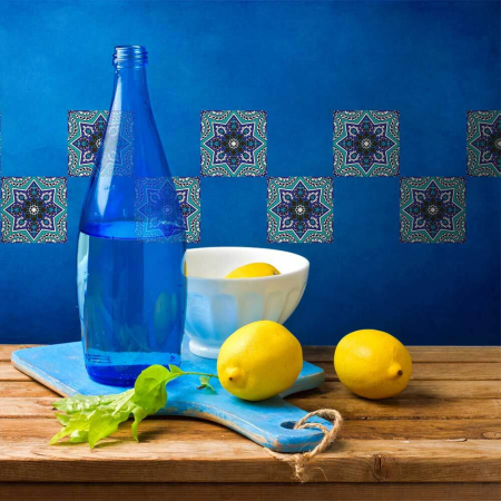 Stickere Faianță - Stickere patrate pentru faianta Oriental - 4 buc