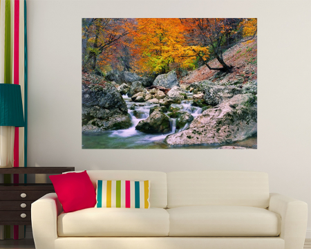 Stickere tip tablou - Colourful Mountain Stream