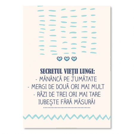 Tablou canvas 25x35cm - Secretul vietii lungi [1]