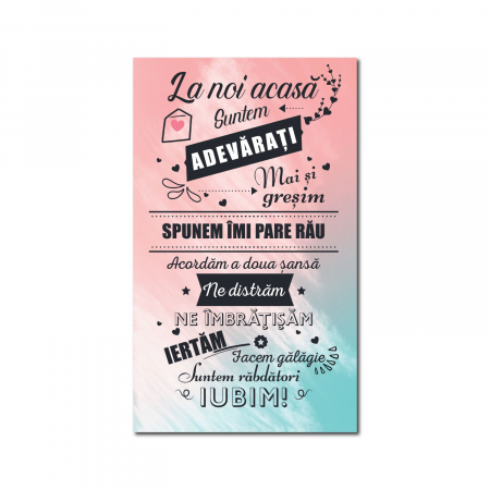 Tablou canvas 30x50cm - Suntem adevarati [1]