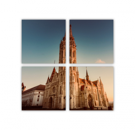 Tablou canvas 4 piese - Matthias Church [2]