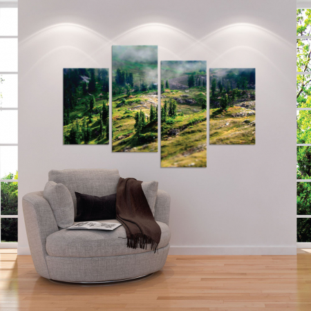 MultiCanvas - Tablou canvas 4 piese - In poala moale a naturii