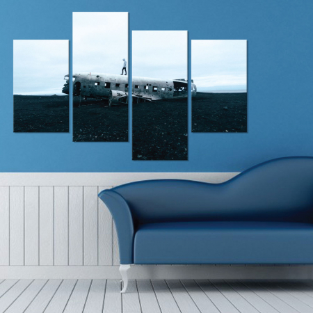MultiCanvas - Tablou canvas 4 piese - Destinatie finala
