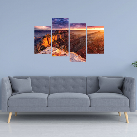 MultiCanvas - Tablou canvas 4 piese - Grand Canyon