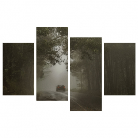 Tablou canvas 4 piese - Drumul spre nimic [2]