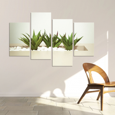 MultiCanvas - Tablou canvas 4 piese - Plante