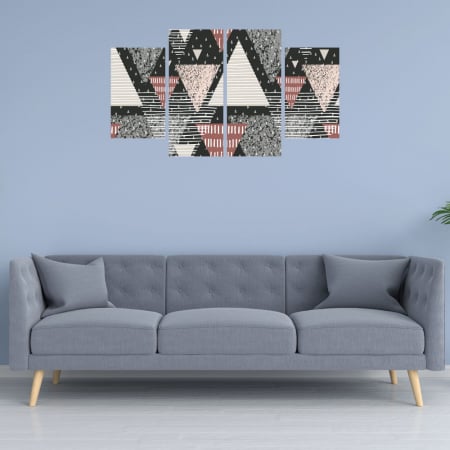 MultiCanvas - Tablou canvas 4 piese - Abstract