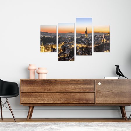 MultiCanvas - Tablou canvas 4 piese - City light