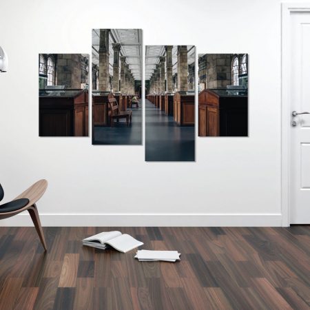 MultiCanvas - Tablou canvas 4 piese - In muzeu