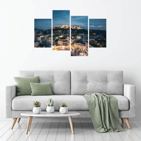 MultiCanvas - Tablou canvas 4 piese - Belvedere oras