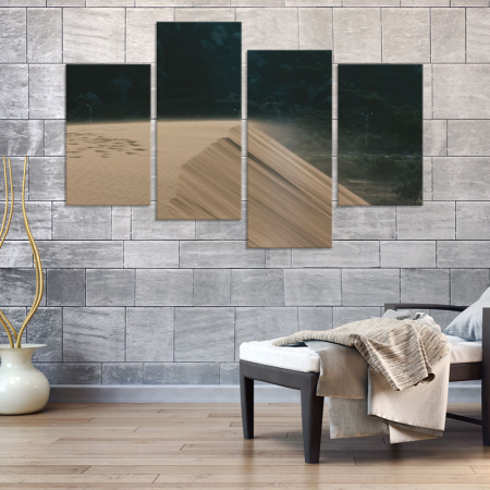 MultiCanvas - Tablou canvas 4 piese - Nisip