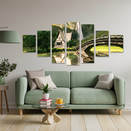 Tablouri Canvas - Tablou canvas 7 piese - Casa de basm