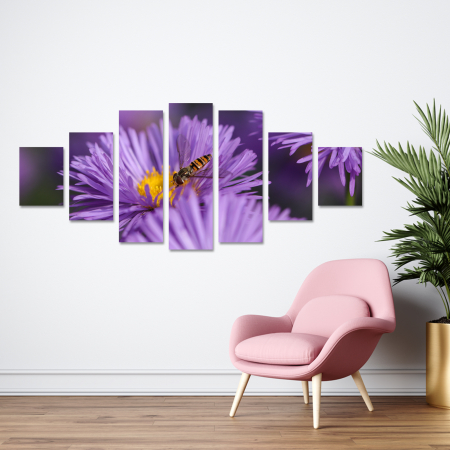 Tablouri Canvas - Tablou canvas 7 piese - Aster