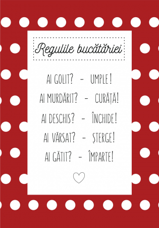 Tablou canvas : Regulile bucatariei [3]