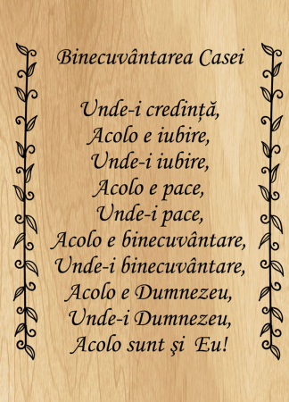 Tablou canvas : Binecuvantarea casei [4]