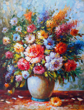 Tablou canvas : Shih-feng Chen - Crizanteme [3]