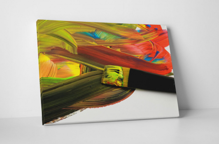 Artă - Tablou canvas : Pensula colorata
