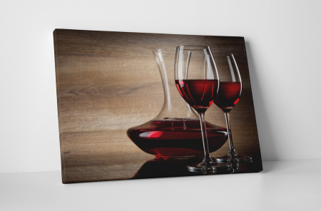 Gastronomie - Tablou canvas 50x65 - Vin rosu
