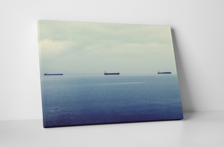 Peisaje - Tablou canvas : Vapoare pe mare