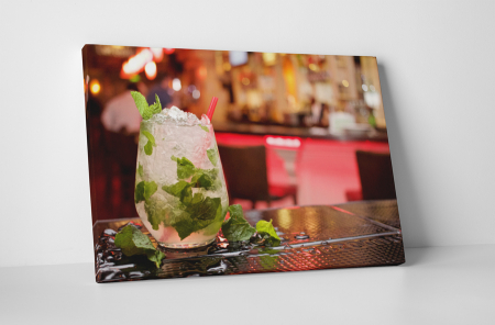 Gastronomie - Tablou canvas : Limonada cu menta