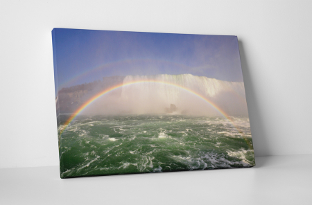 Tablouri Canvas - Tablou canvas : Curcubeu deasupra cascadei