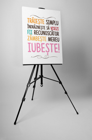 Tablou canvas : Traieste simplu [2]