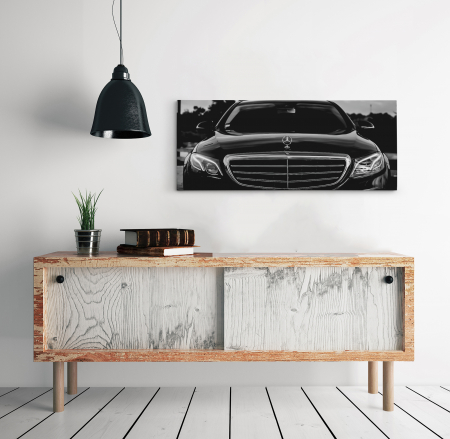 Tablouri Canvas - Tablou canvas : Mercedes black luxury car