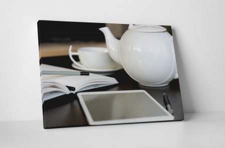 Tablouri Canvas - Tablou canvas : Pauza de ceai