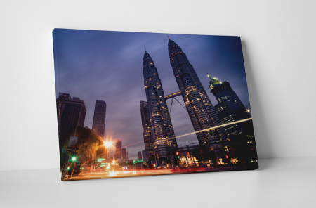 Atracții turistice - Tablou canvas : Turnurile Petronas