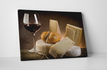 Gastronomie - Tablou canvas : Degustarea vinului