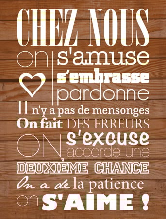 Tablou canvas : Chez Nous... [1]