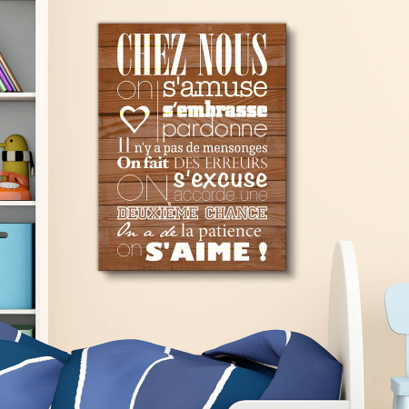 Tablouri Canvas - Tablou canvas : Chez Nous...