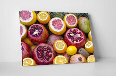 Gastronomie - Tablou canvas : Citrice taiate