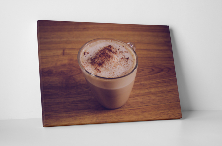 Gastronomie - Tablou canvas : Cappuccino cu scortisoara