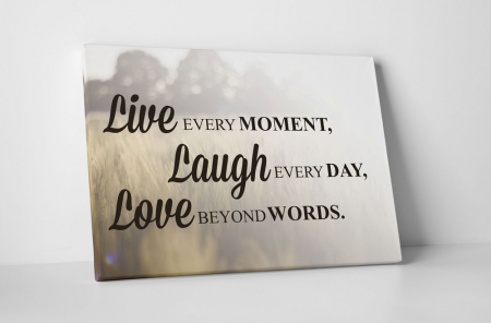 Tablouri Canvas - Tablou canvas : Live, Laugh, Love