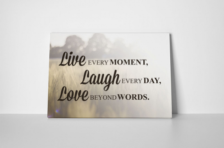 Tablou canvas : Live, Laugh, Love [1]