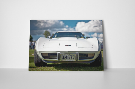 Tablou canvas : Corvette alb [1]
