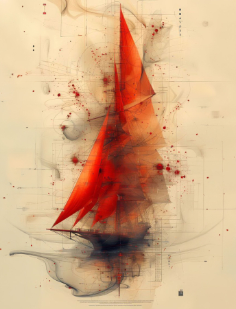 Tablou canvas - Vele Incandescente - 35x45cm [2]