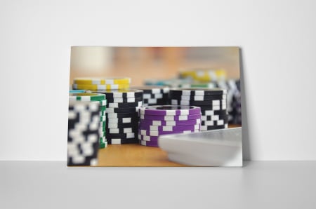 Tablou canvas : Jetoane poker [1]