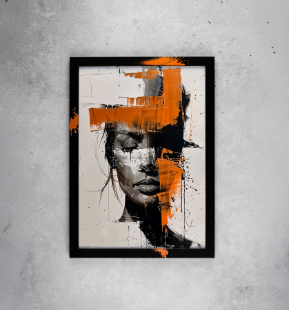 Tablou cu Accente Pictate Manual - Tablou canvas - Venus de Aur - 35x45cm