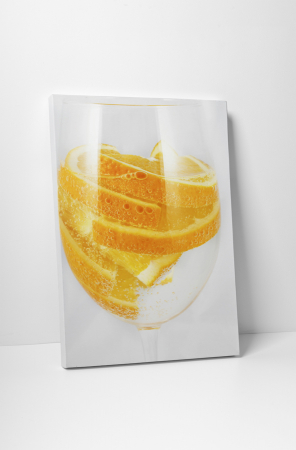 Gastronomie - Tablou canvas : Felii de portocale