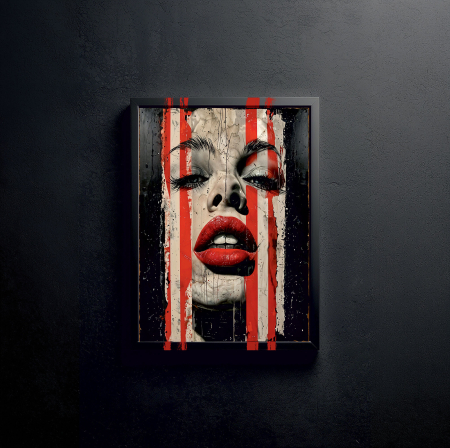 Tablou cu Accente Pictate Manual - Tablou canvas - Colivia Stacojie - 35x45cm