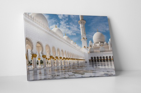 Atracții turistice - Tablou canvas : Marea Moschee din Abu Dhabi