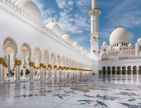 Tablou canvas : Marea Moschee din Abu Dhabi [3]